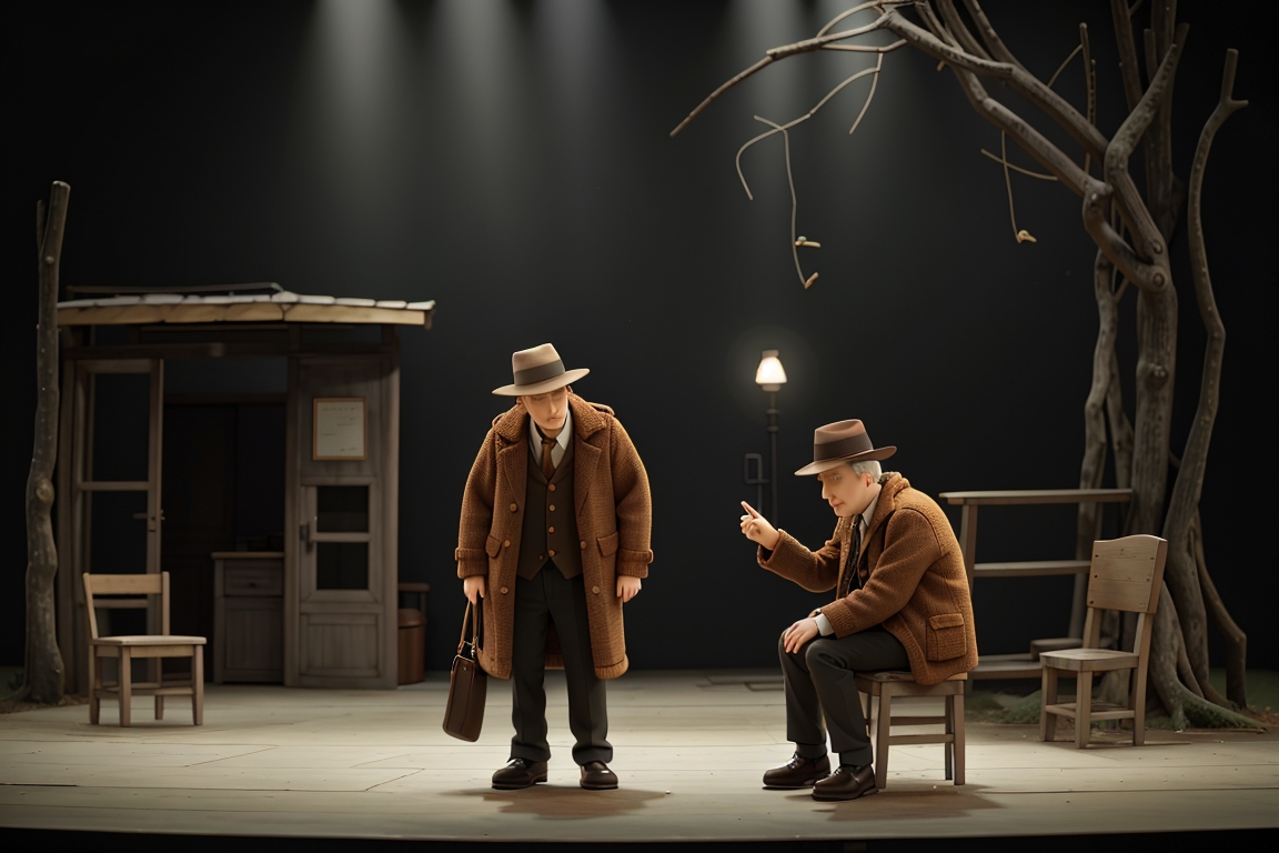 Pementasan "Waiting for Godot" versi AI.